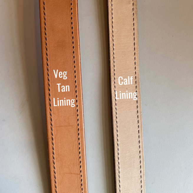 Calf Lining & Veg Tan Natural Lining