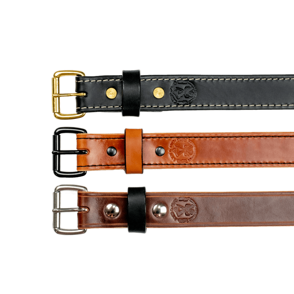 Quick Release Leather Belt (COBRA Buckle) Axe and Awl Leatherworks