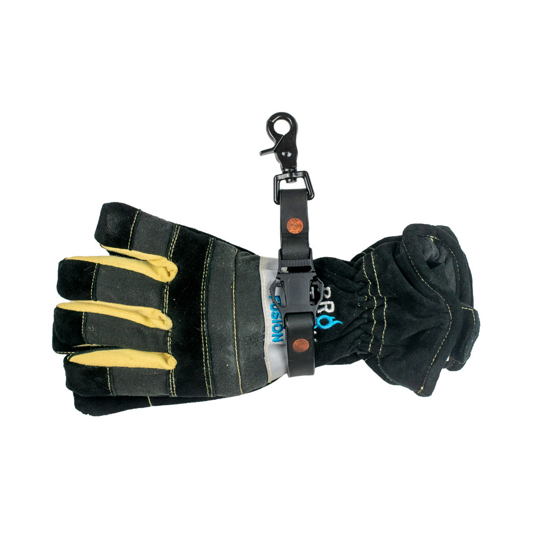 Black w/3M Reflective Details about   Sav-A-Jake Firefighter Leather Glove Strap Trigger Snap 