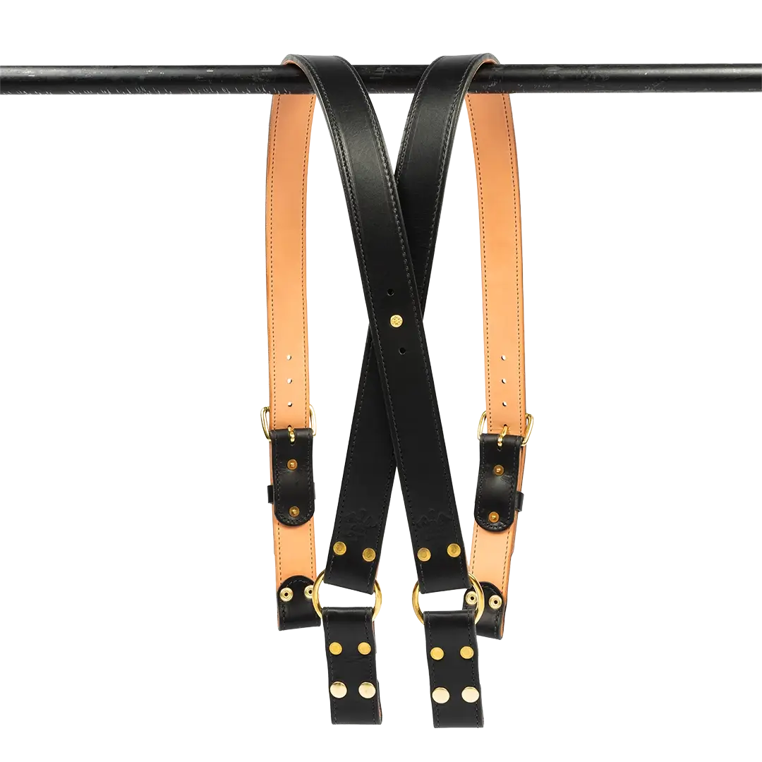 Fireman Suspender lined hanging up