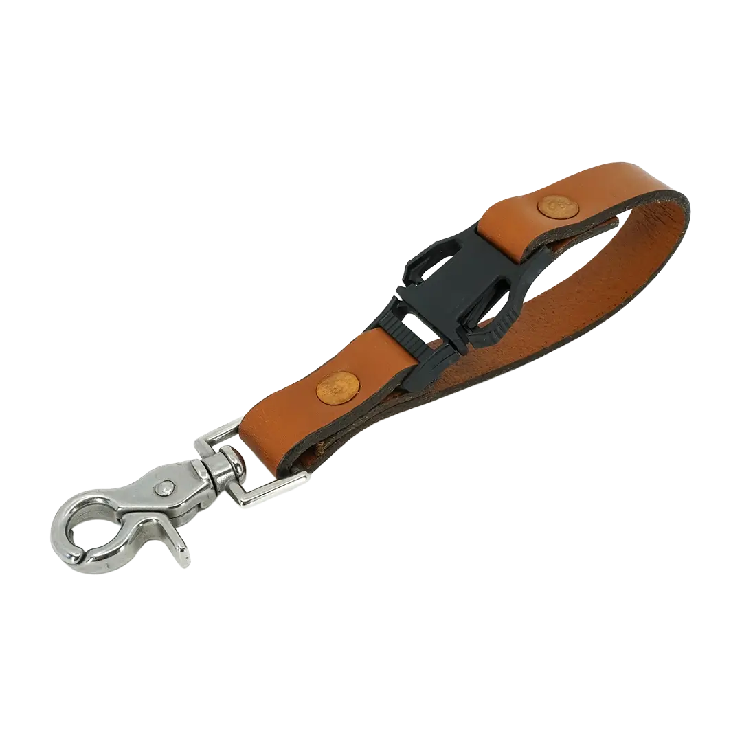 Durable short leather glove strap – ideal firefighter gift