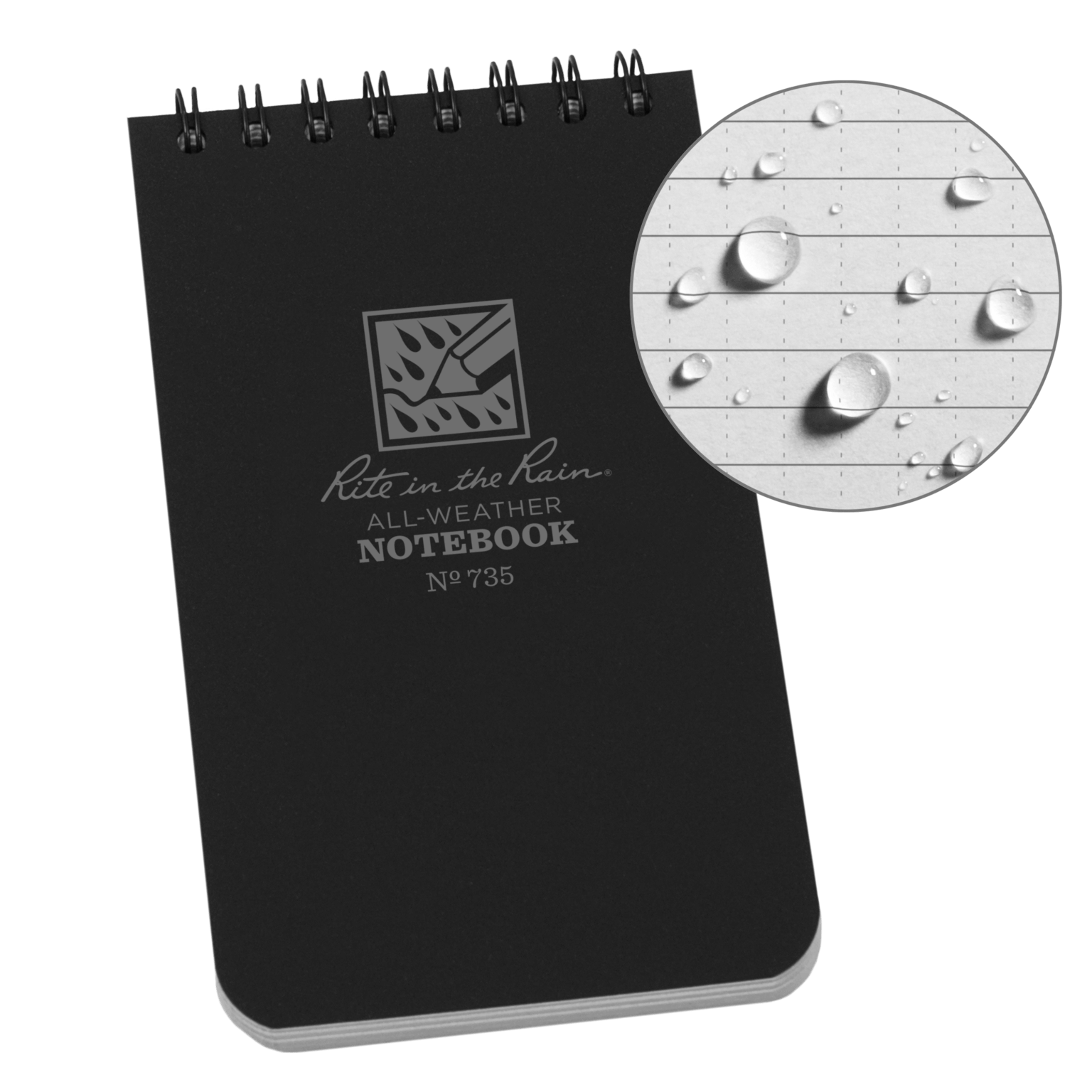 TopSpiral Notebook Axe and Awl Leatherworks Rite in the Rain