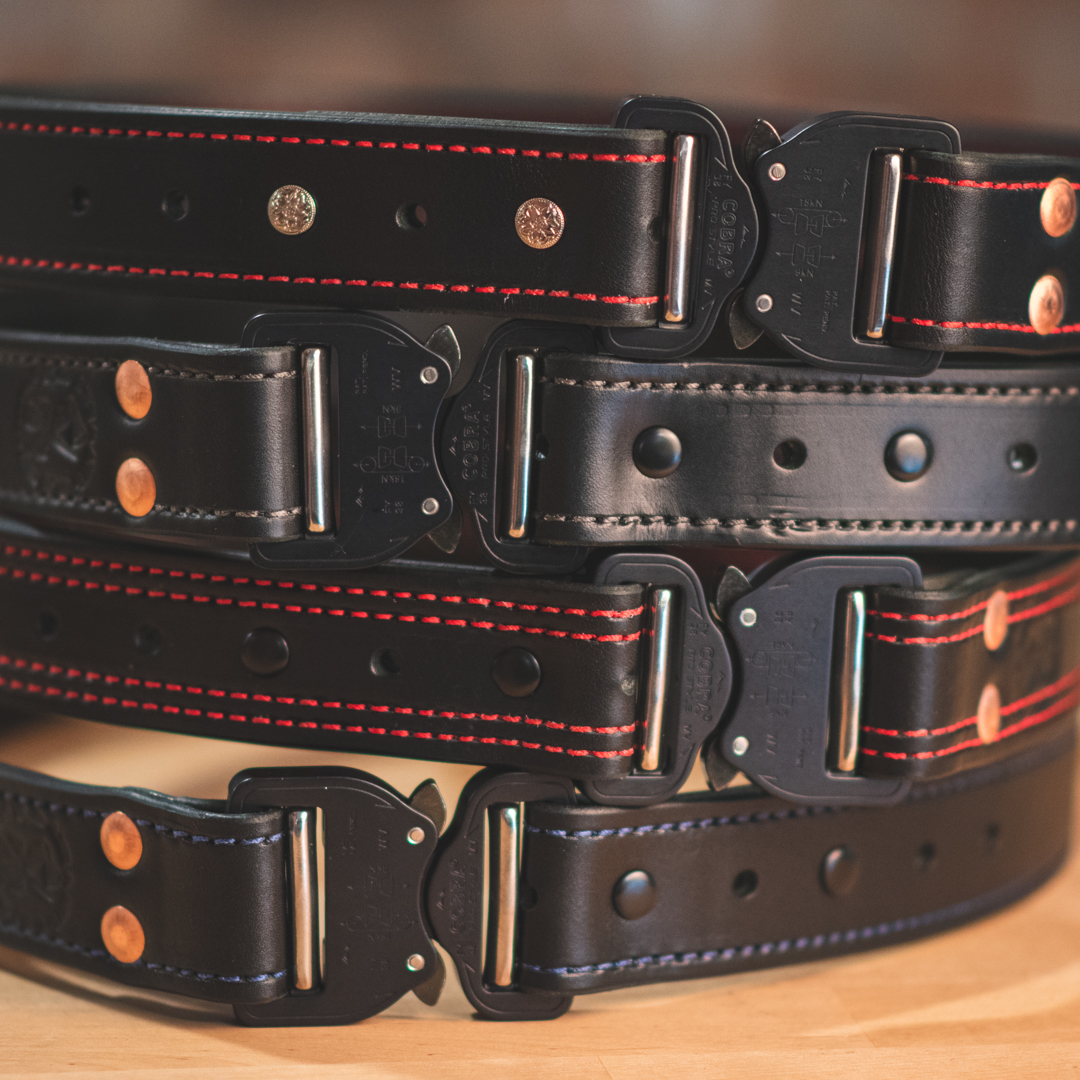Quick Release Leather Belt (COBRA Buckle)