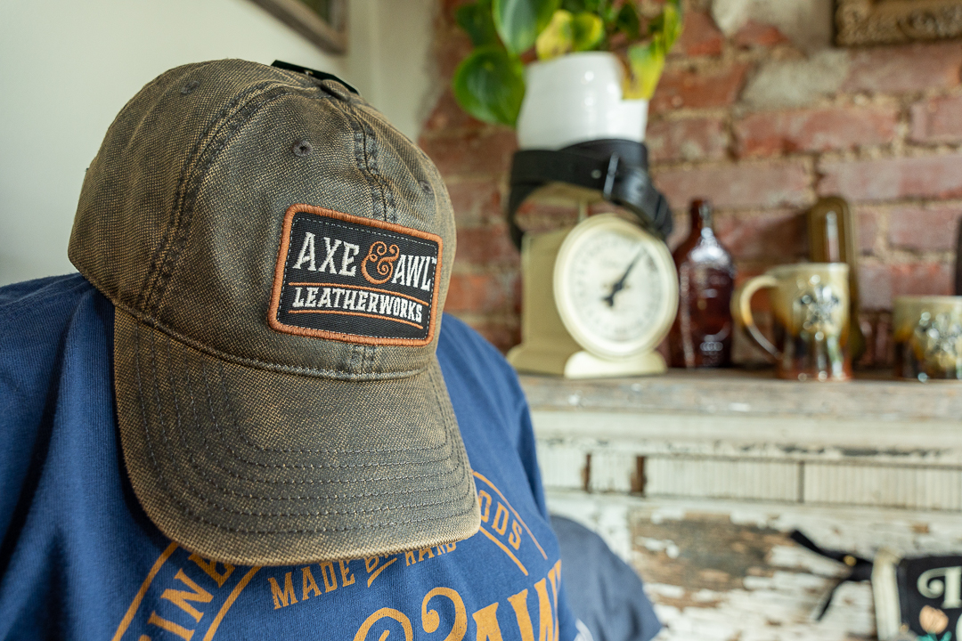 Leather Patch Hat - Axe and Awl Leatherworks - Durable Goods
