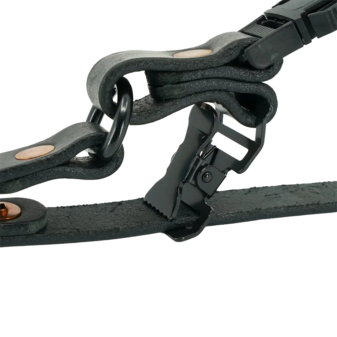 Firefighter Glove Strap - Black Detail Shot