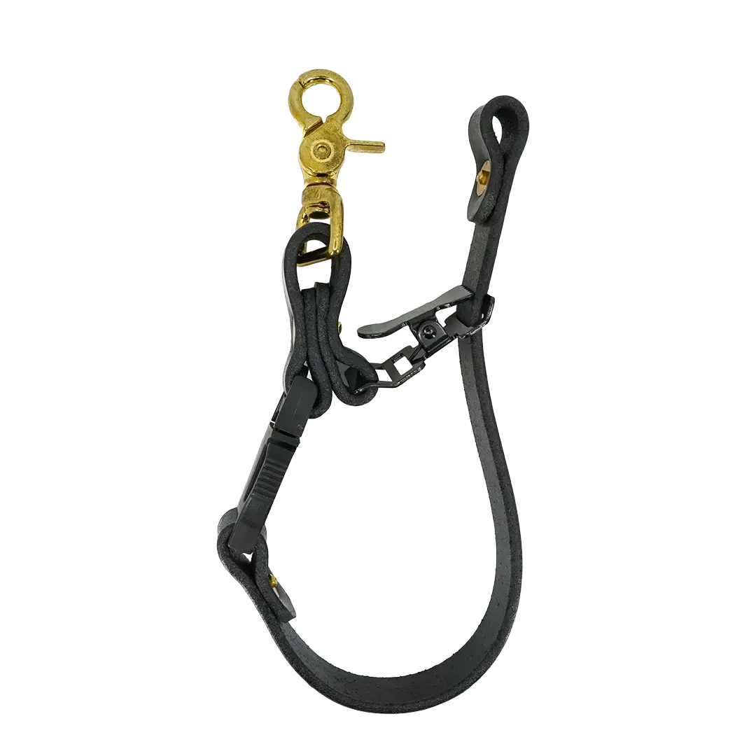 Firefighter Glove Strap with brass hardware