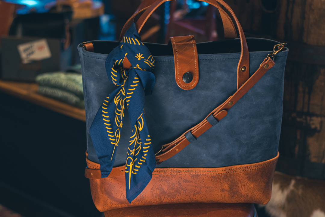 Monarch Leather Tote Crossbody - Axe and Awl Leatherworks