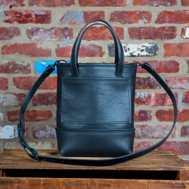 Mini Monarch Tote Matte Black- Leather Purse