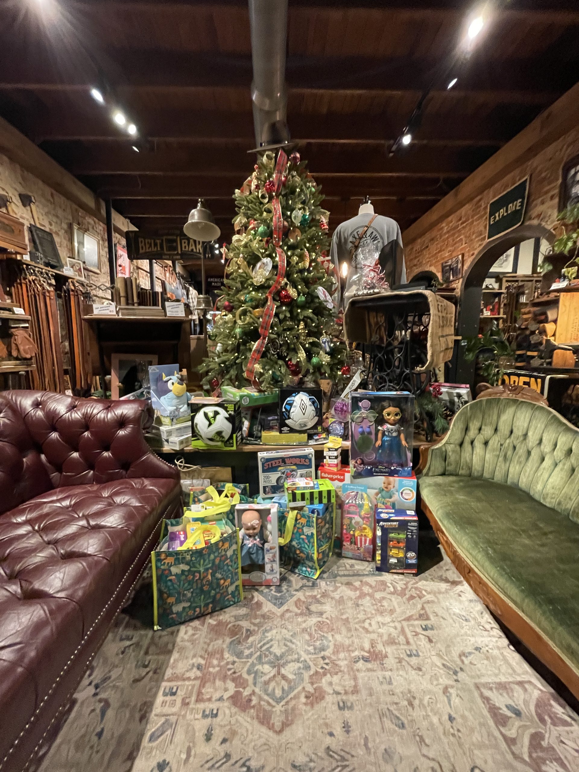 Donated Toys under tree