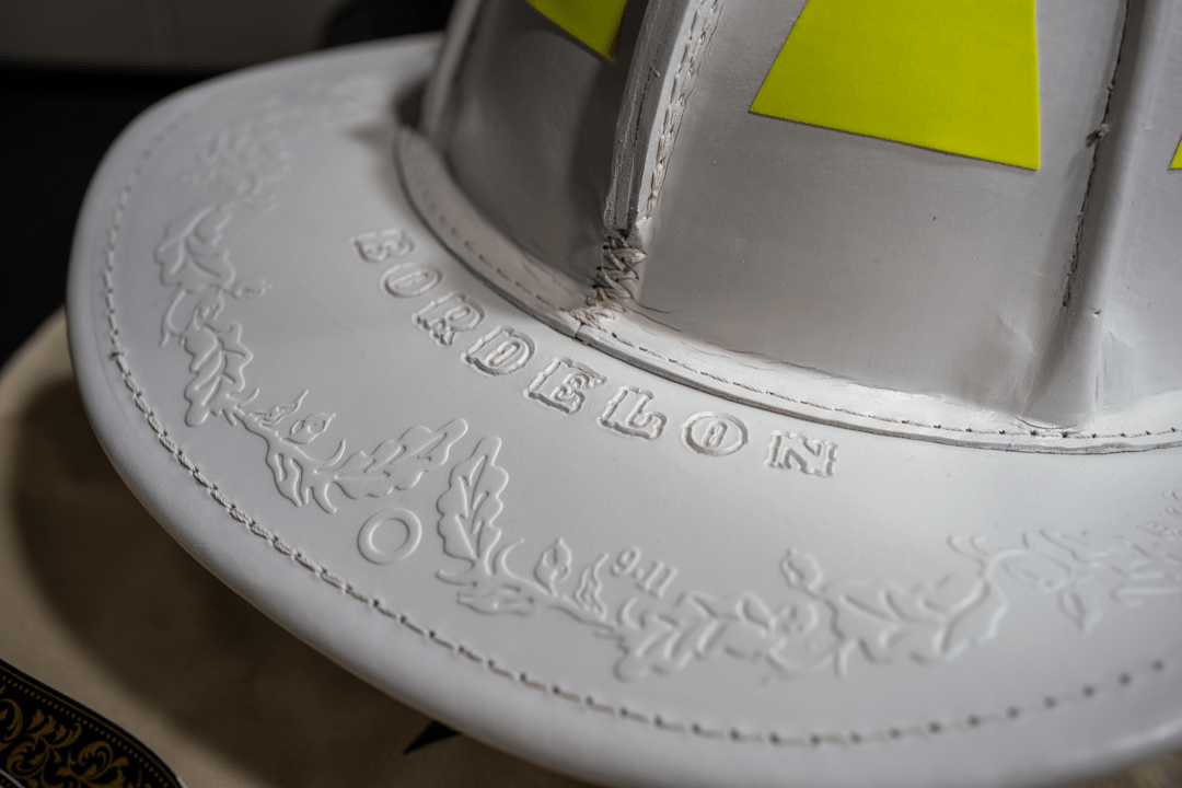 Phenix Leather Helmet Stamping