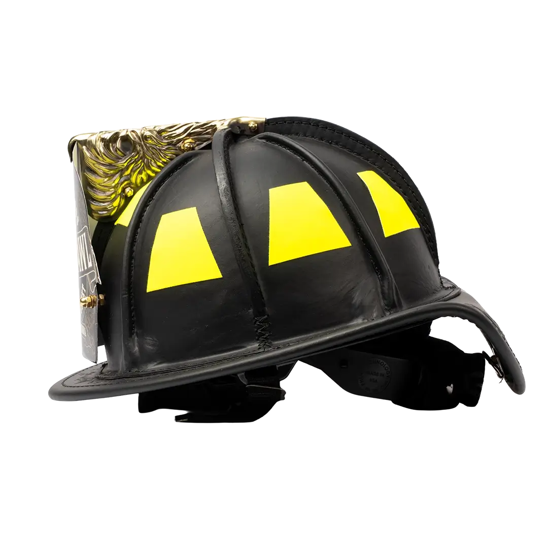 Phenix TL-2 Flat Black Leather Helmet - Axe and Awl Leatherworks