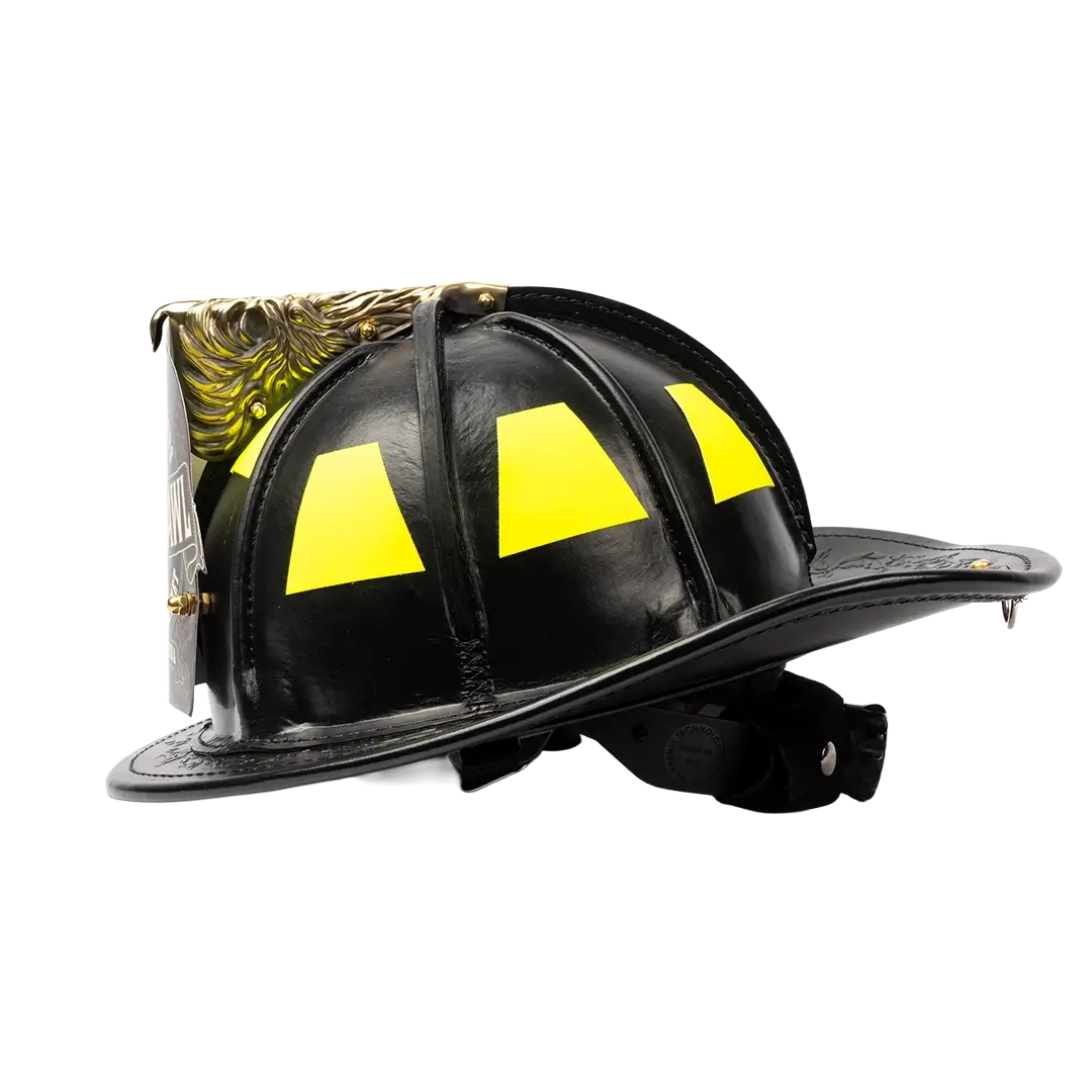 Phenix TL-2 Black Leather Helmet - Axe and Awl Leatherworks