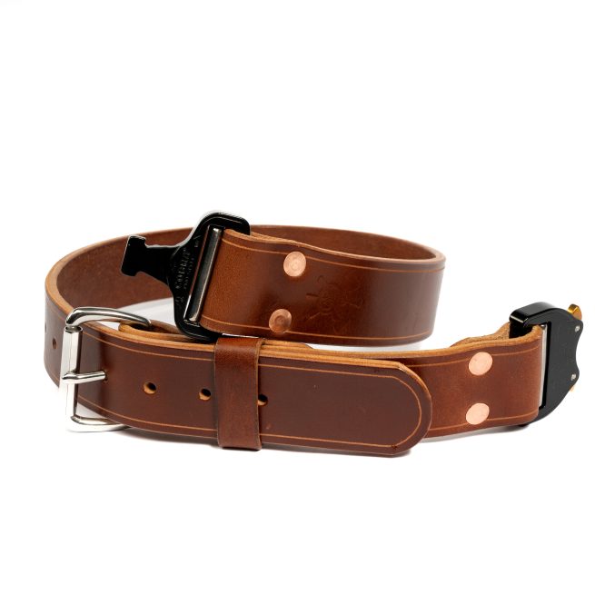 Leather Turnout Belt- COBRA Buckle