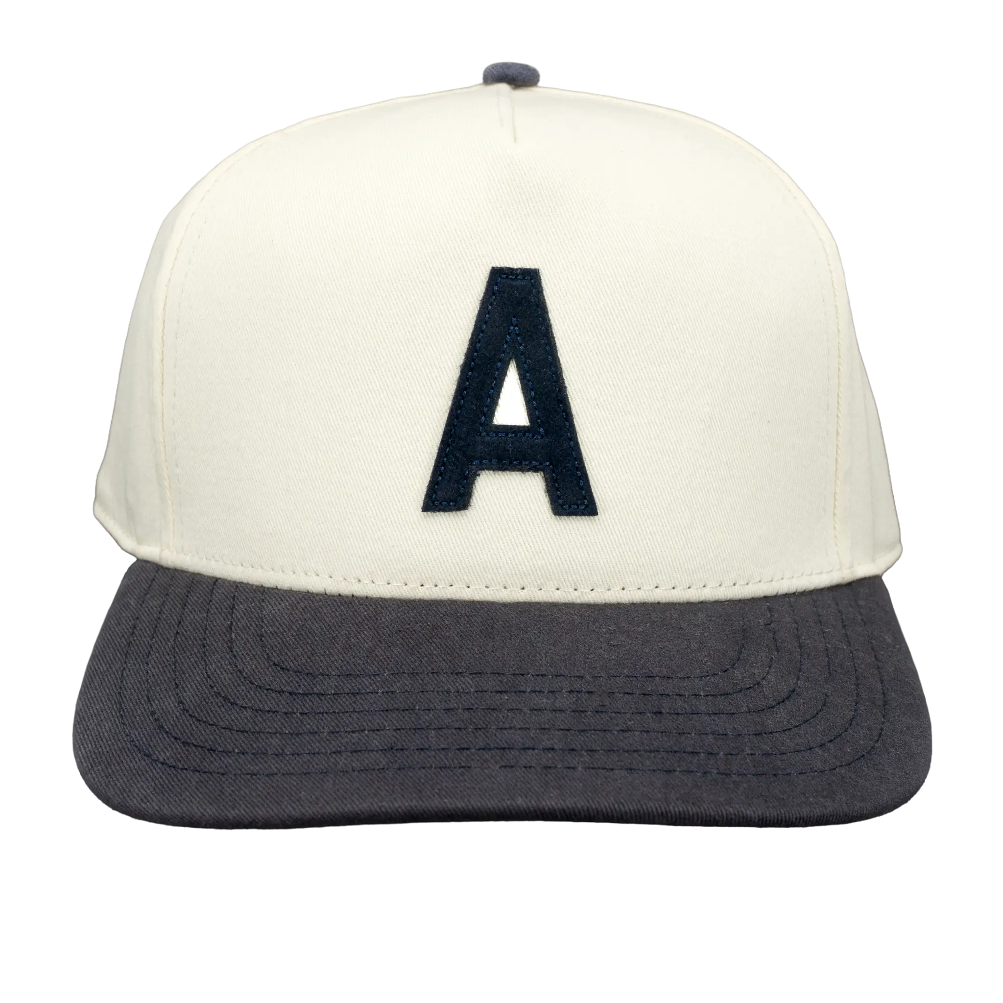 Throwback A Hat front view in Navy
