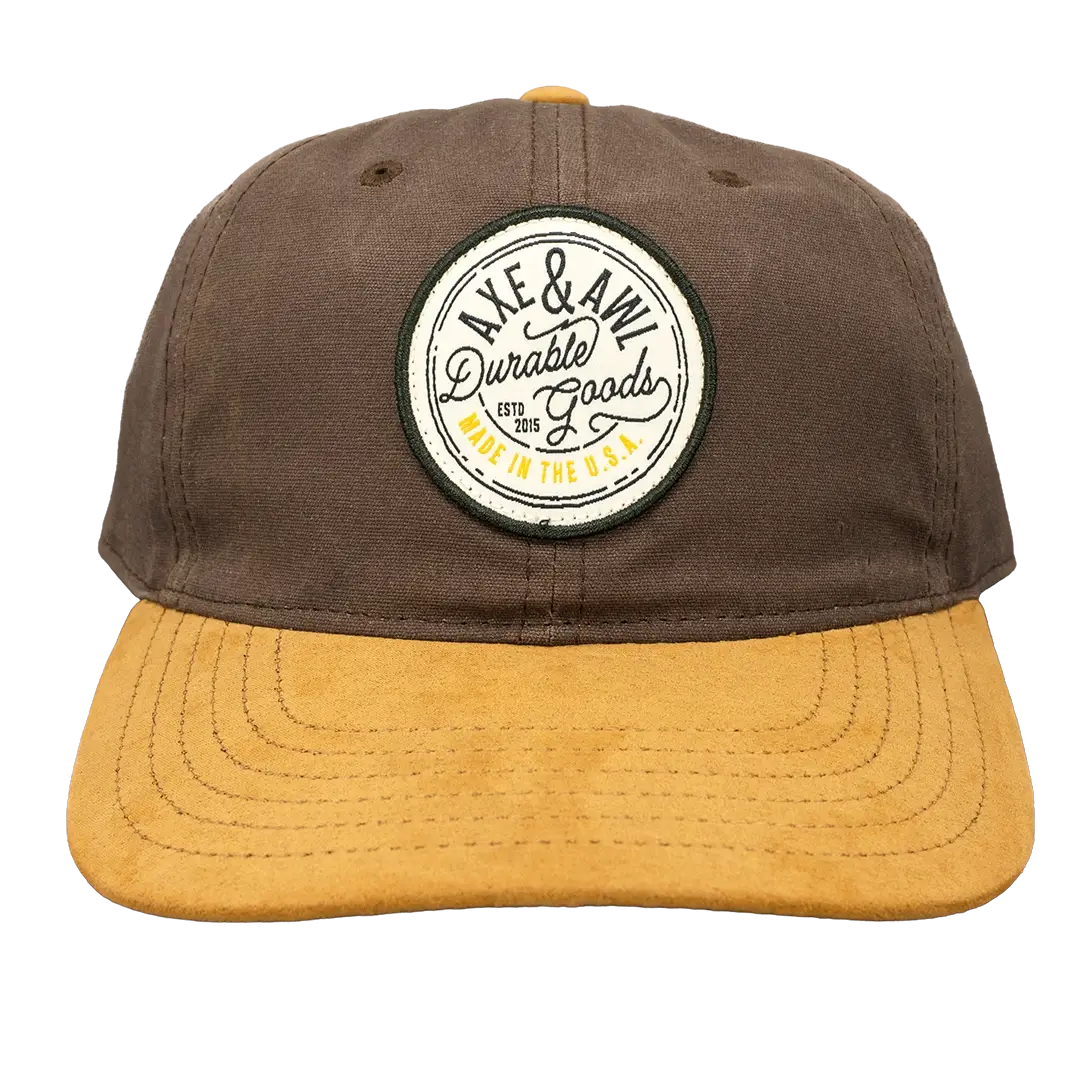 Front View of Suede Durable Goods Hat