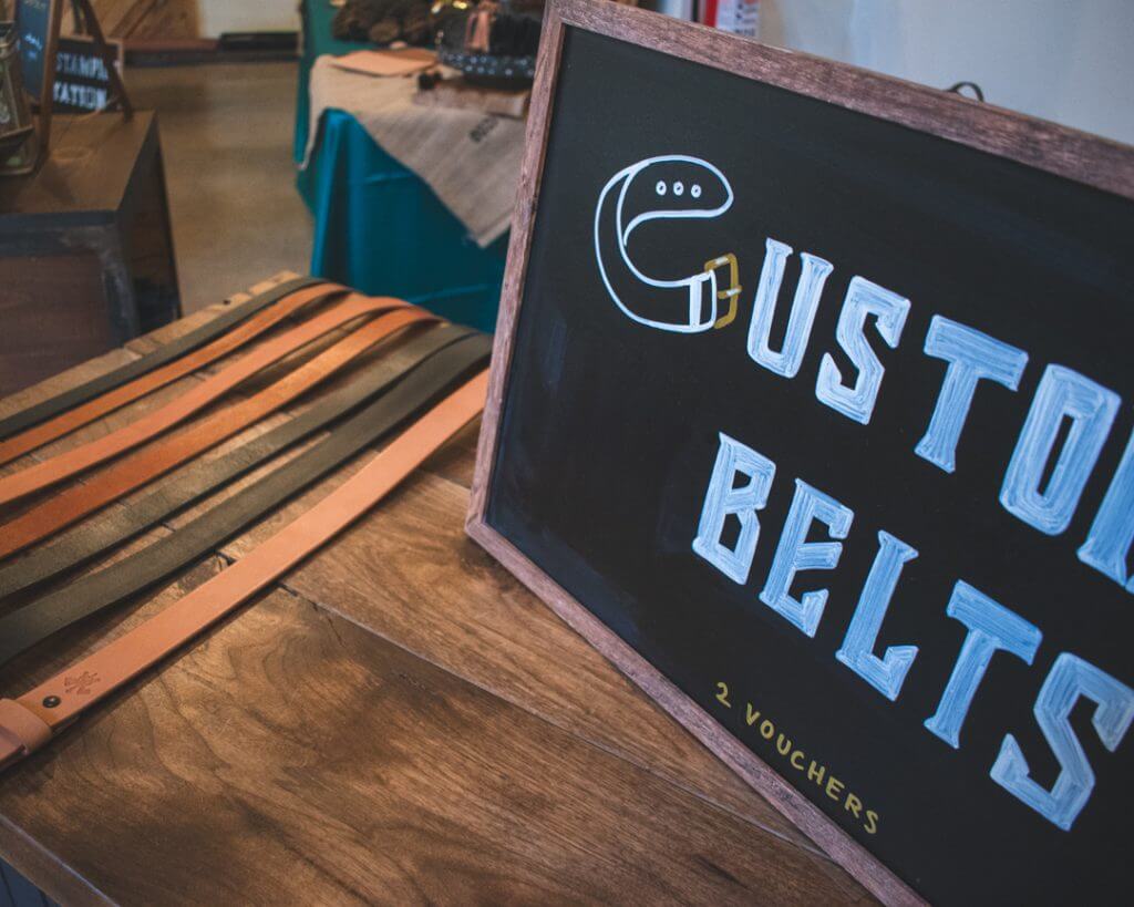 Custom Belt Sign for corporate activation