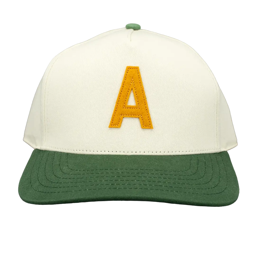 Throwback A Hat front in Green