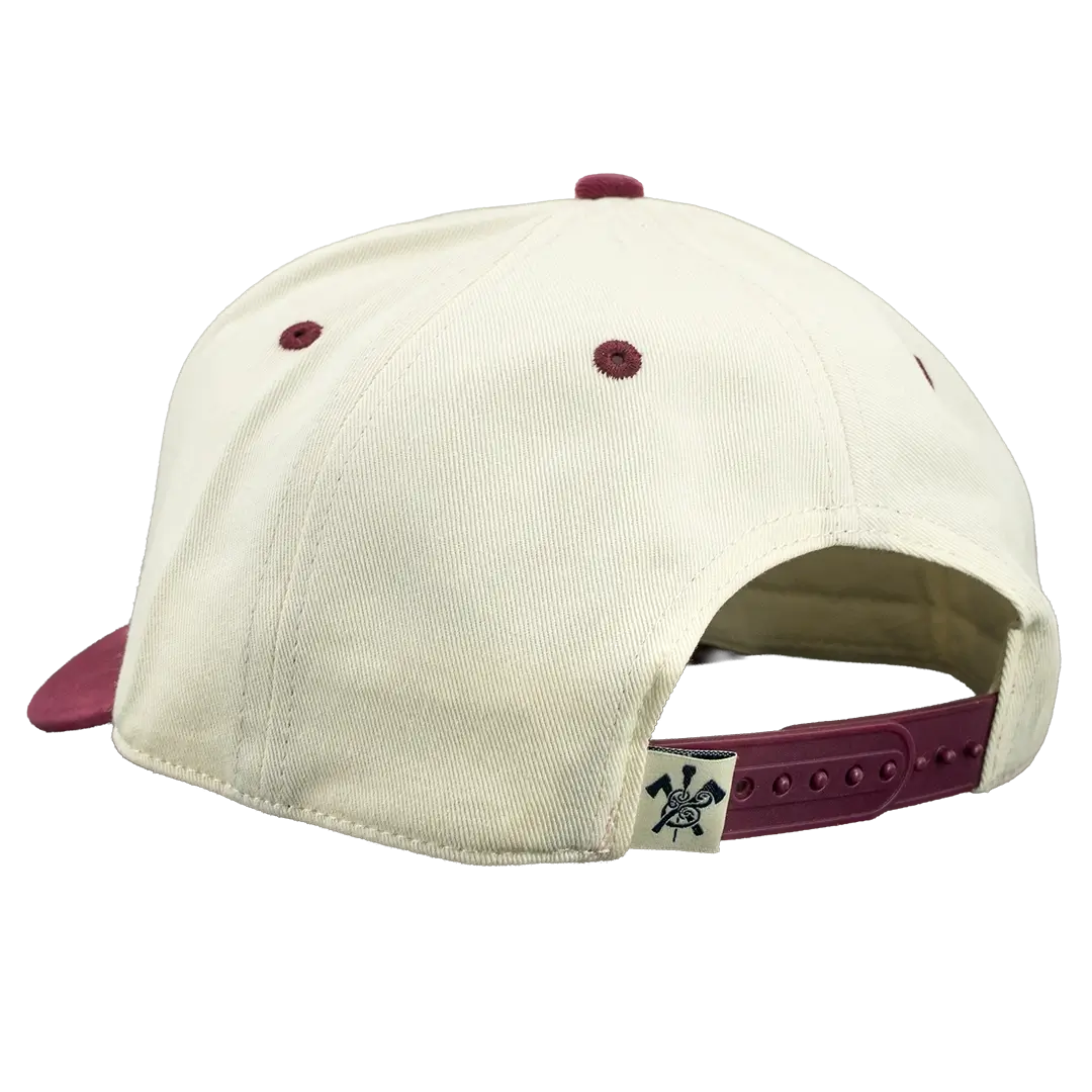 Throwback A Hat rear leather closure in Maroon