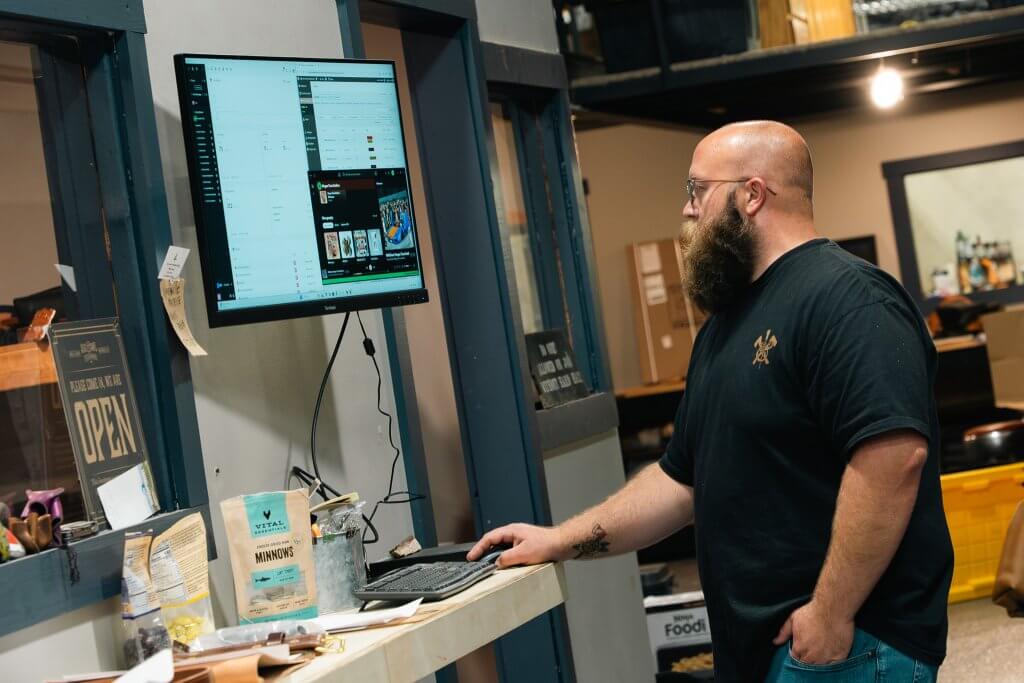 Dan, one of our newest members in the workshop