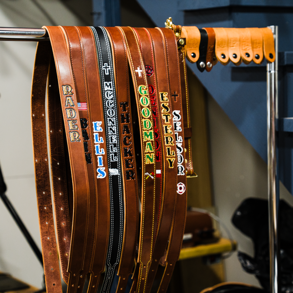 Leather Fire Service Radio Strap