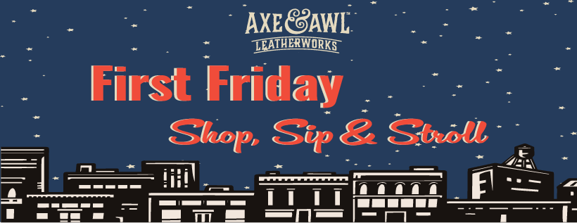 First Friday event banner