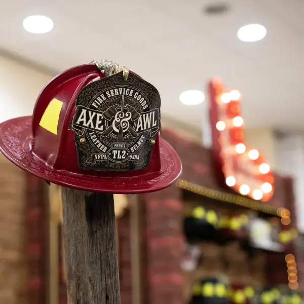phenix fire helmet at fdic trade show