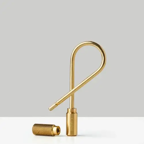 Helix Keyring Brass
