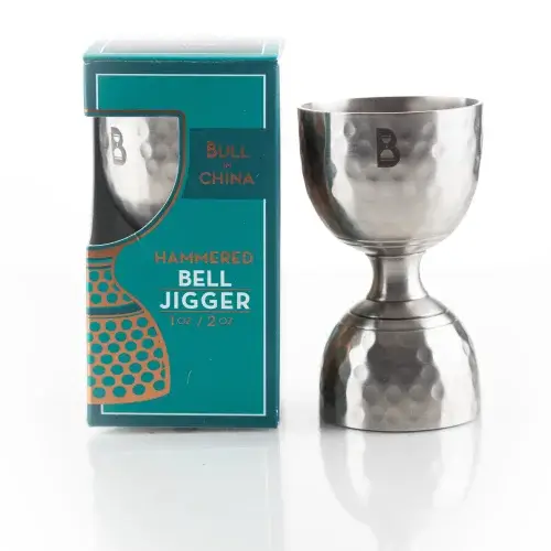 Hammered Bell Jiggers - silver