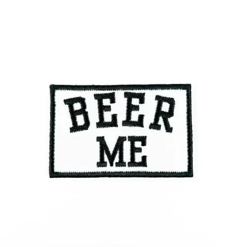Beer Me Patch Embroidered Iron-On Patch
