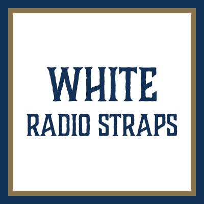 white radio straps
